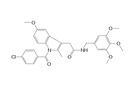 2-[1-(4-chlorobenzoyl)-5-methoxy-2-methyl-indol-3-yl]-N-(3,4,5-trimethoxybenzyl)acetamide