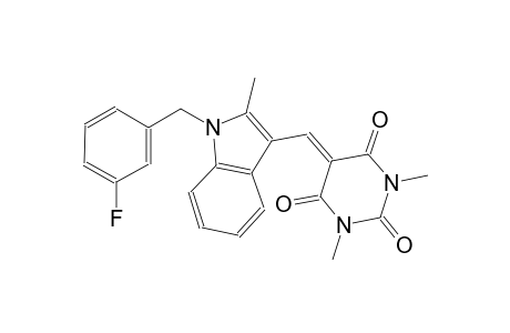 5-{[1-(3-fluorobenzyl)-2-methyl-1H-indol-3-yl]methylene}-1,3-dimethyl-2,4,6(1H,3H,5H)-pyrimidinetrione