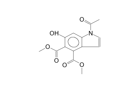 DIMETHYL 1-ACETYL-6-HYDROXY-4,5-INDOLEDICARBOXYLATE