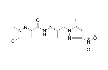 5-chloro-1-methyl-N'-[(E)-1-methyl-2-(5-methyl-3-nitro-1H-pyrazol-1-yl)ethylidene]-1H-pyrazole-3-carbohydrazide
