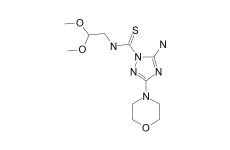 (3-MORPHOLINO-5-AMINO-1H-1,2,4-TRIAZOL-1-YL)-N-(2,2-DIMETHOXYETHYL)-THIOAMIDE