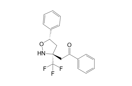 1-Phenyl-2-[5'(S)-phenyl-3'(S)-(trifluoromethyl)isoxazolidin-3'-yl]ethanone