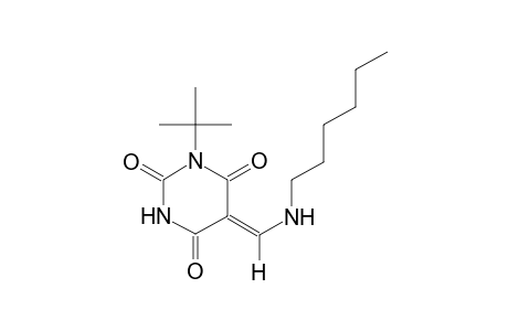 (5Z)-1-tert-butyl-5-[(hexylamino)methylene]-2,4,6(1H,3H,5H)-pyrimidinetrione