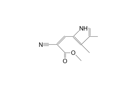 Methyl-E-3-(3,4-dimethyl-pyrrol-5-yl)-2-cyanopropenoate