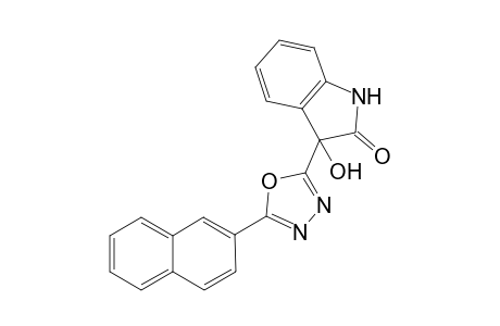 3-Hydroxy-3-[5-(2-naphthyl)-1,3,4-oxadiazol-2-yl]-1,3-dihydro-2H-indol-2-one