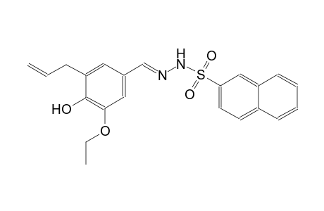 N'-[(E)-(3-allyl-5-ethoxy-4-hydroxyphenyl)methylidene]-2-naphthalenesulfonohydrazide