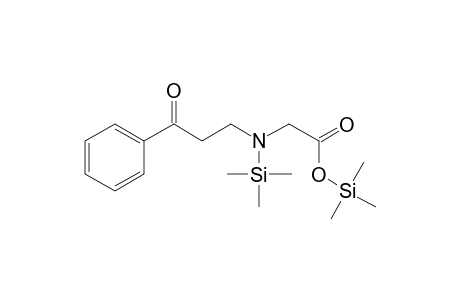 [(3-oxo-3-Phenylpropyl)amino]acetic acid, N-trimethylsilyl-, trimethylsilyl ester