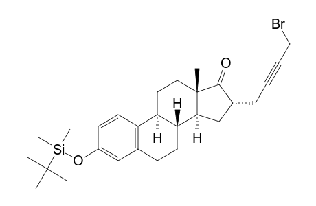 Estra-1,3,5(10)-trien-17-one, 16-(4-bromo-2-butynyl)-3-[[(1,1-dimethylethyl)dimethylsilyl]oxy]-, (16.alpha.)-