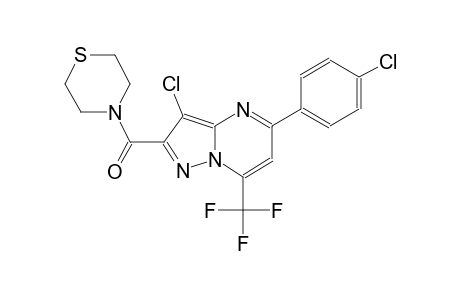 pyrazolo[1,5-a]pyrimidine, 3-chloro-5-(4-chlorophenyl)-2-(4-thiomorpholinylcarbonyl)-7-(trifluoromethyl)-