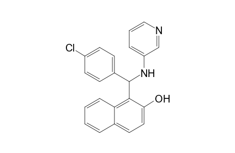 1-(4-Chlorophenyl(pyridine-3-ylamino)methyl)naphthalene-2-ol