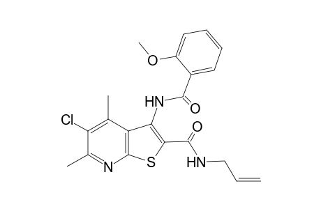 Thieno[2,3-b]pyridine-2-carboxamide, 5-chloro-3-[(2-methoxybenzoyl)amino]-4,6-dimethyl-N-(2-propenyl)-