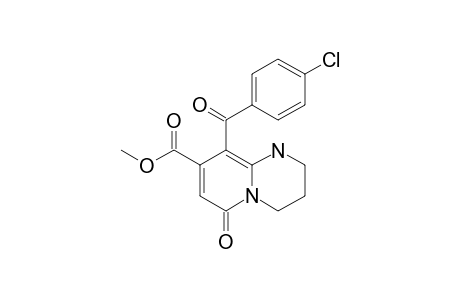 METHYL-9-(4-CHLOROBENZOYL)-1,2,3,4-TETRAHYDRO-6-OXO-6H-PYRIDO-[1,2-A]-PYRIMIDINE-8-CARBOXYLATE