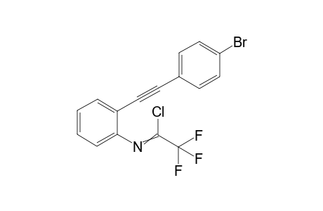 N-(2-((4-bromophenyl)ethynyl)phenyl)-2,2,2-trifluoroacetimidoyl chloride