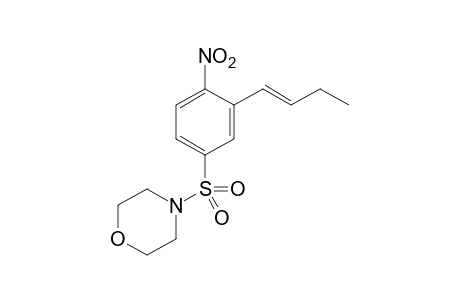 4-[3-[(E)-but-1-enyl]-4-nitro-phenyl]sulfonylmorpholine