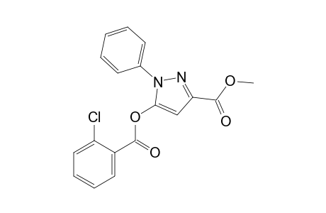 Methyl 5-[(2-chlorobenzoyl)oxy]-1-phenyl-1H-pyrazole-3-carboxylate