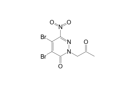 4,5-DIBROMO-3-NITRO-1-(2-OXOPROPYL)-PYRIDAZIN-6-ONE