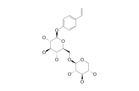 PARA-HYDROXYSTYRENE-6-O-BETA-D-XYLOPYRANOSYL-BETA-D-GLUCOPYRANOSIDE