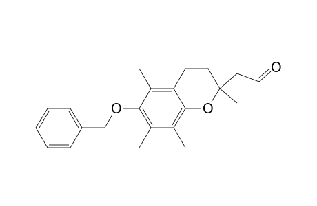 2-(2,5,7,8-tetramethyl-6-phenylmethoxy-3,4-dihydro-2H-1-benzopyran-2-yl)acetaldehyde