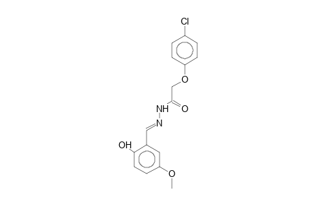 N'-(2-hydroxy-5-methoxybenzylidene)-2-(4-chlorophenoxy)acethydrazide