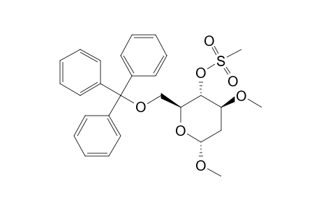 METHYL-2-DEOXY-3-O-METHYL-4-O-METHANESULFONYL-6-O-TRIPHENYLMETHYL-ALPHA-D-ARABINO-HEXAPYRANOSIDE