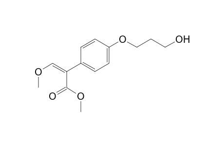 Benzeneacetic acid, 4-(3-hydroxypropoxy)-alpha-(methoxymethylene)-, methyl ester