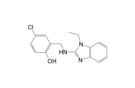 4-chloro-2-{[(1-ethyl-1H-benzimidazol-2-yl)amino]methyl}phenol