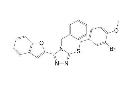 3-(1-benzofuran-2-yl)-4-benzyl-5-[(3-bromo-4-methoxybenzyl)sulfanyl]-4H-1,2,4-triazole