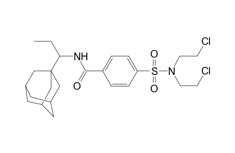 Benzamide, 4-[[bis(2-chloroethyl)amino]sulfonyl]-N-(1-tricyclo[3.3.1.1(3,7)]dec-1-ylpropyl)-
