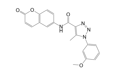 1H-1,2,3-triazole-4-carboxamide, 1-(3-methoxyphenyl)-5-methyl-N-(2-oxo-2H-1-benzopyran-6-yl)-