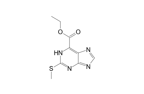 2-(methylthio)-7H-purine-6-carboxylic acid ethyl ester