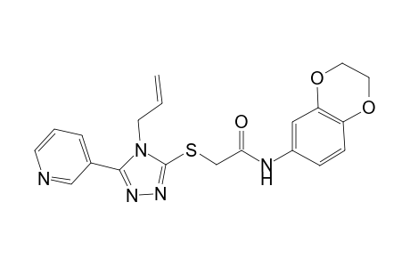 2-(4-Allyl-5-pyridin-3-yl-4H-[1,2,4]triazol-3-ylsulfanyl)-N-(2,3-dihydro-benzo[1,4]dioxin-6-yl)-acetamide
