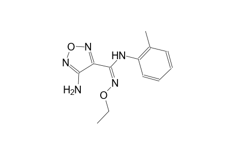 4-amino-N'-ethoxy-N-(2-methylphenyl)-1,2,5-oxadiazole-3-carboximidamide