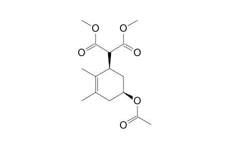 DIMETHYL-CIS-5-ACETOXY-2,3-DIMETHYL-2-CYCLOHEXENE-1-MALONATE