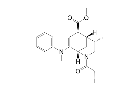 METHYL-4-ALPHA-ETHYL-2-(IODOACETYL)-11-METHYL-1,2,3,4,5,6-HEXAHYDRO-1,5-METHANOAZOCINO-[3,4-B]-INDOLE-6-BETA-CARBOXYLATE