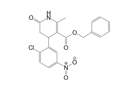 3-pyridinecarboxylic acid, 4-(2-chloro-5-nitrophenyl)-1,4,5,6-tetrahydro-2-methyl-6-oxo-, phenylmethyl ester