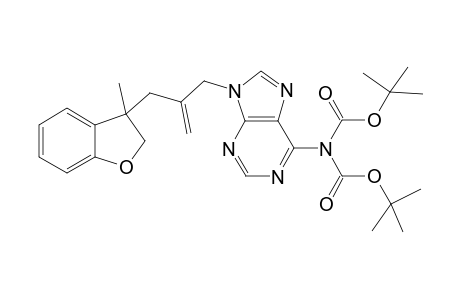 4-[N-Bis(butoxycarbonyl)amino]-7-[3-(3-methyl-2,3-dihydrobenzofuranyl)-2-methylenepropyl]purine