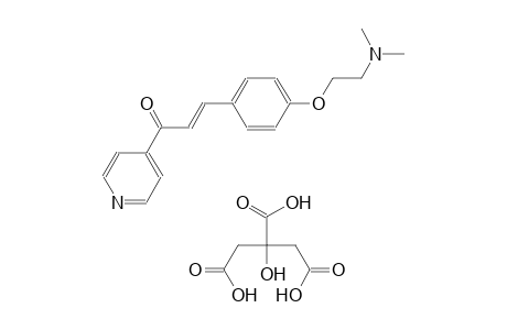 (2E)-3-{4-[2-(dimethylamino)ethoxy]phenyl}-1-(4-pyridinyl)-2-propen-1-one 2-hydroxy-1,2,3-propanetricarboxylate