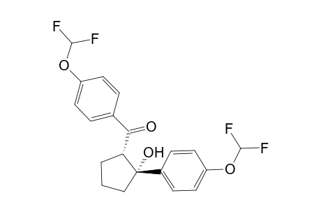 2-(p-Difluoromethoxybenzoyl)-1-(p-difluoromethoxyphenyl)cyclopentanol
