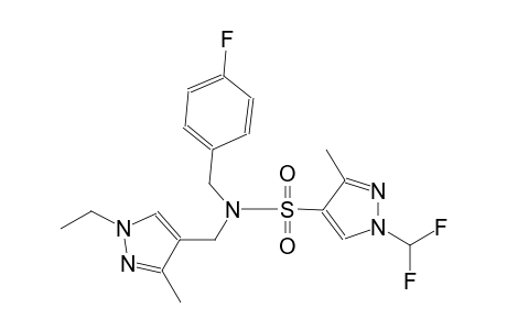 1H-pyrazole-4-sulfonamide, 1-(difluoromethyl)-N-[(1-ethyl-3-methyl-1H-pyrazol-4-yl)methyl]-N-[(4-fluorophenyl)methyl]-3-methyl-