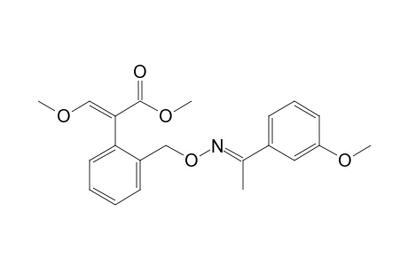 Benzeneacetic acid, alpha-(methoxymethylene)-2-[[[[1-(3-methoxyphenyl)ethylidene]amino]oxy]methyl]-, methyl ester