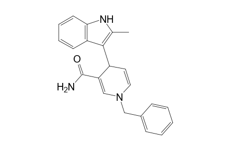 1-Benzyl-4-(2-methyl-3-indolyl)-1,4-dihydropyridine-3-carboxamide