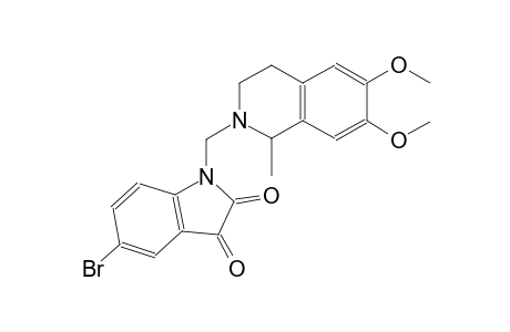 5-bromo-1-[((1S)-6,7-dimethoxy-1-methyl-3,4-dihydro-2(1H)-isoquinolinyl)methyl]-1H-indole-2,3-dione