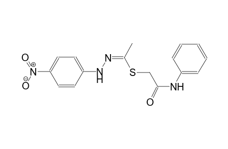 ethanehydrazonothioic acid, N-(4-nitrophenyl)-, 2-oxo-2-(phenylamino)ethyl ester, (1Z)-