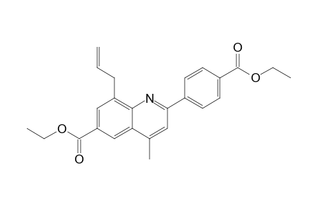 Ethyl 8-allyl-4-methyl-2-[4-(ethoxycarbonyl)phenyl]-6-quinolinecarboxylate