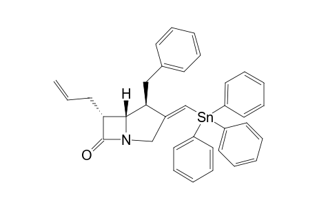 6-Allyl-1-benzyl-2(Z)-triphenylstannylmethylenecarbapenams