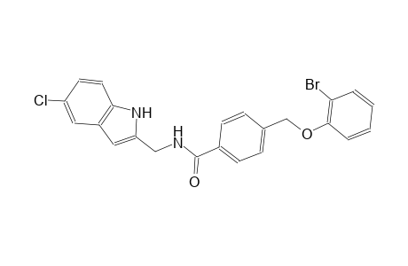 4-[(2-bromophenoxy)methyl]-N-[(5-chloro-1H-indol-2-yl)methyl]benzamide