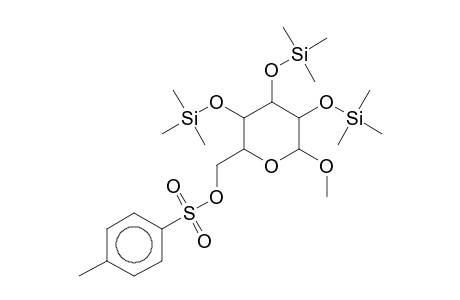 alpha-D-GLUCOPYRANOSIDE, 1-O-METHYL-6-(p-TOSYL)-2,3,4-TRI-O-TRIMETHYLSILYL-
