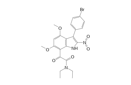 N,N-Diethyl 3-(4-Bromophenyl)-4,6-dimethoxy-2-nitroindole-7-glyoxylamide