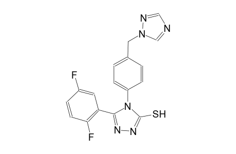 4H-1,2,4-triazole-3-thiol, 5-(2,5-difluorophenyl)-4-[4-(1H-1,2,4-triazol-1-ylmethyl)phenyl]-