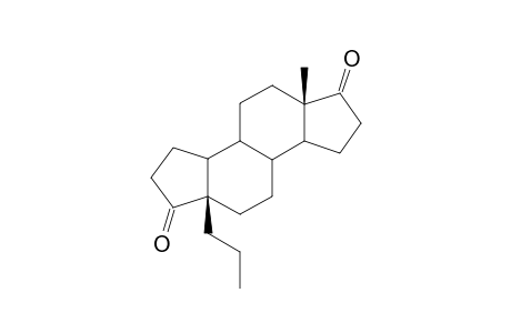 A-Norestrane-3,17-dione, 5-propyl-, (5.beta.)-